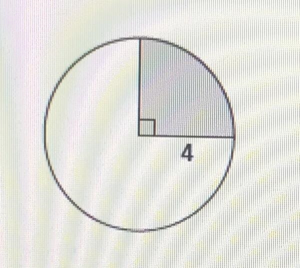 Find the area of the shaded Sector A. 8pi B. 6pi C. 16pi D. 4pi-example-1