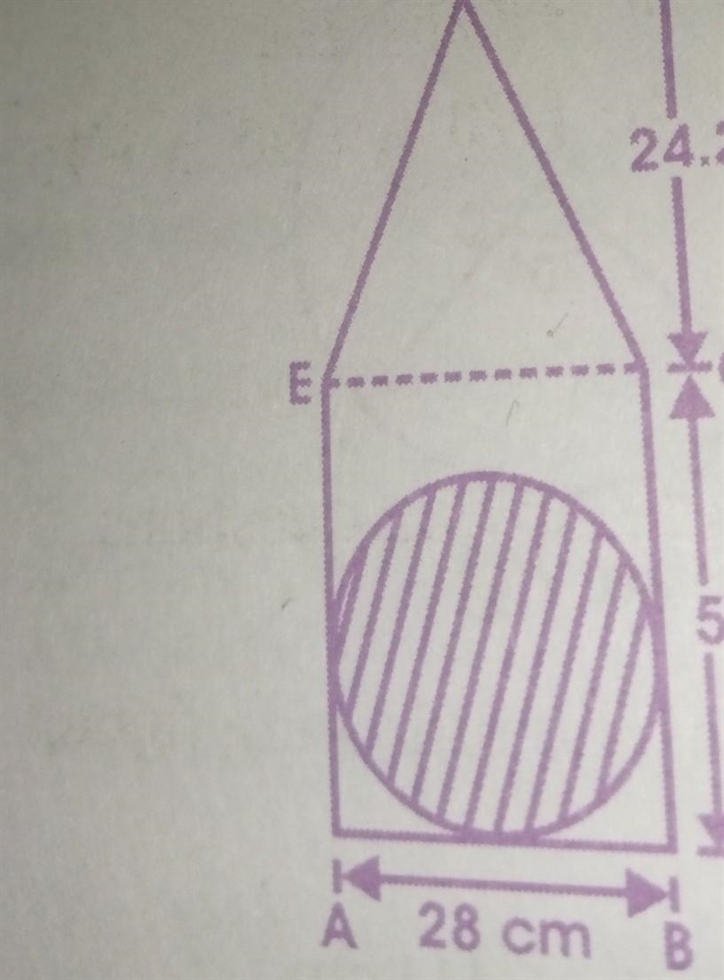 19th October, 2020 the diagram below is a plane figure made up of a rectangle of sizes-example-1