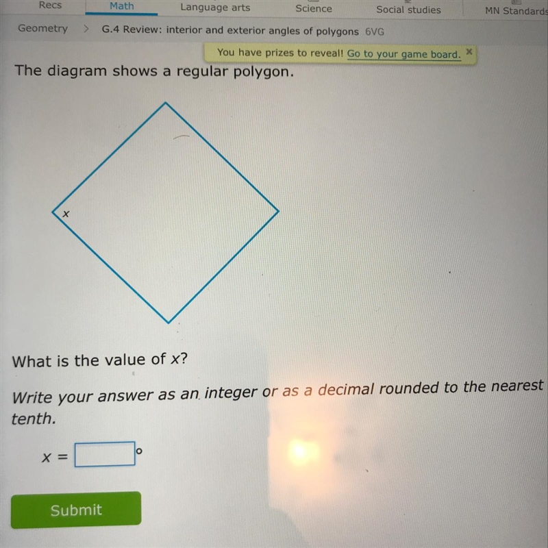 What is the value of x-example-1