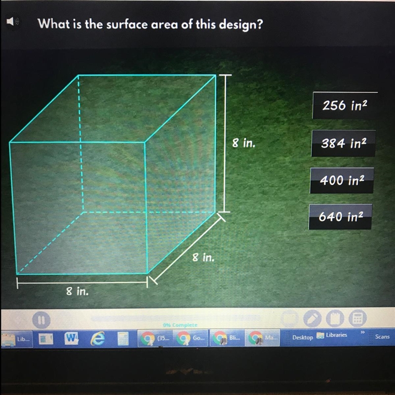 What is the surface area of this design ?-example-1