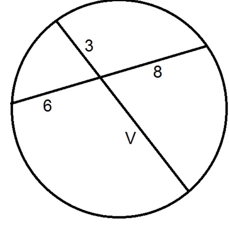 What is the length of segment V? Help please asap-example-1