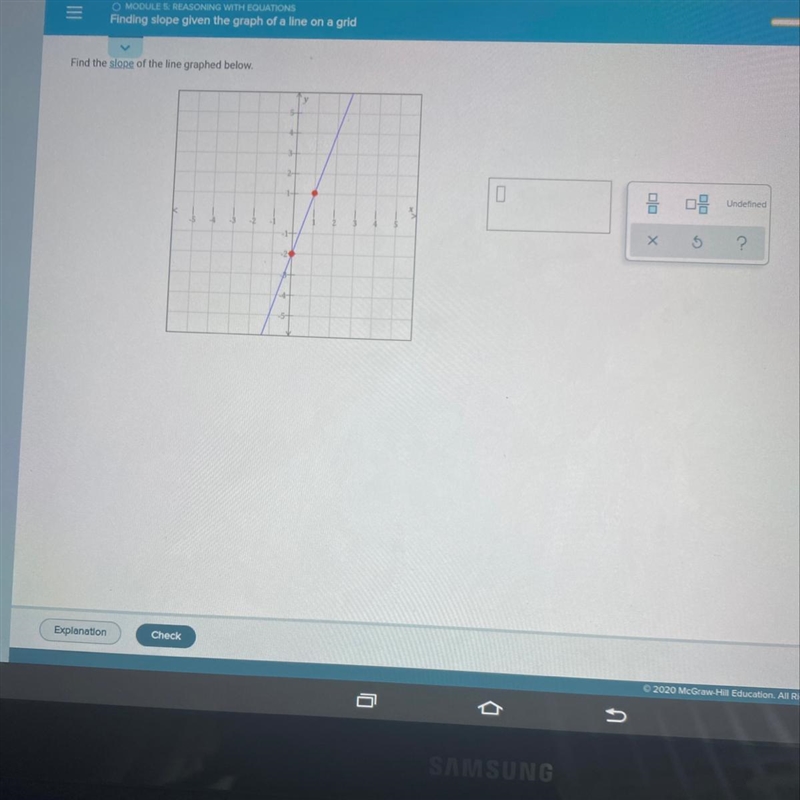 Can someone find the slope ?-example-1