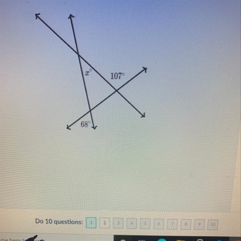 What is the value of x ?-example-1