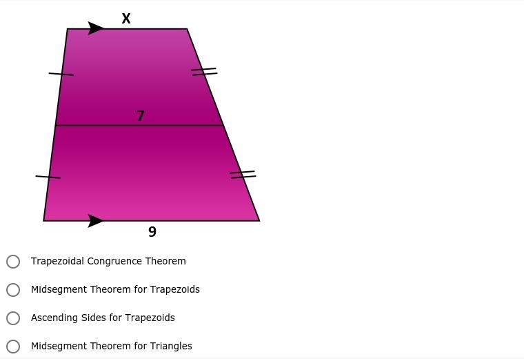 Which theorem would show that x = 5 in the diagram?-example-1