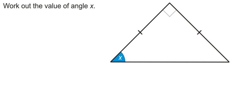 Show your working out for the value of angle x use the image attached below to help-example-1