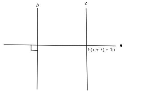 Segments b and c are parallel. What is the value of x?-example-1