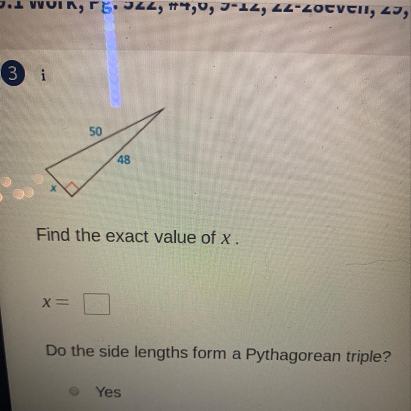 #3 - Find the exact value of X-example-1