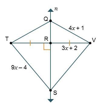 The length of TR is 17 units. What are the lengths of SV and QT? (please hurry i dont-example-1