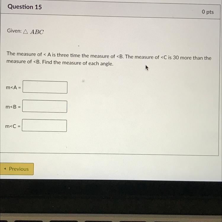 Given: A ABC The measure of measure of-example-1