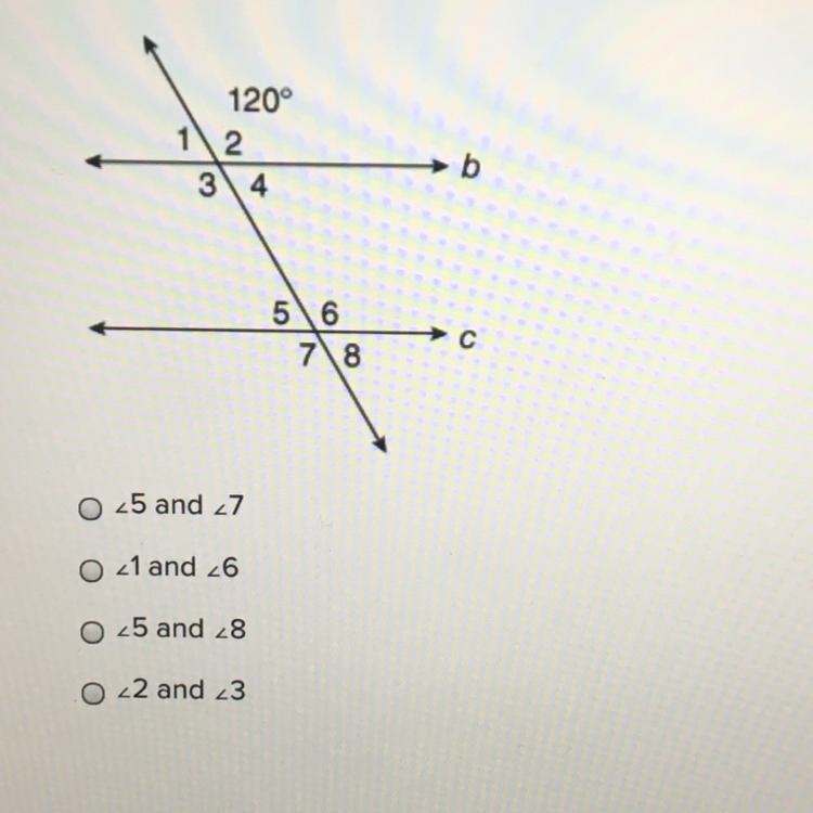 Help me ASAP for this question Select all that apply. Which pairs of angles are supplementary-example-1