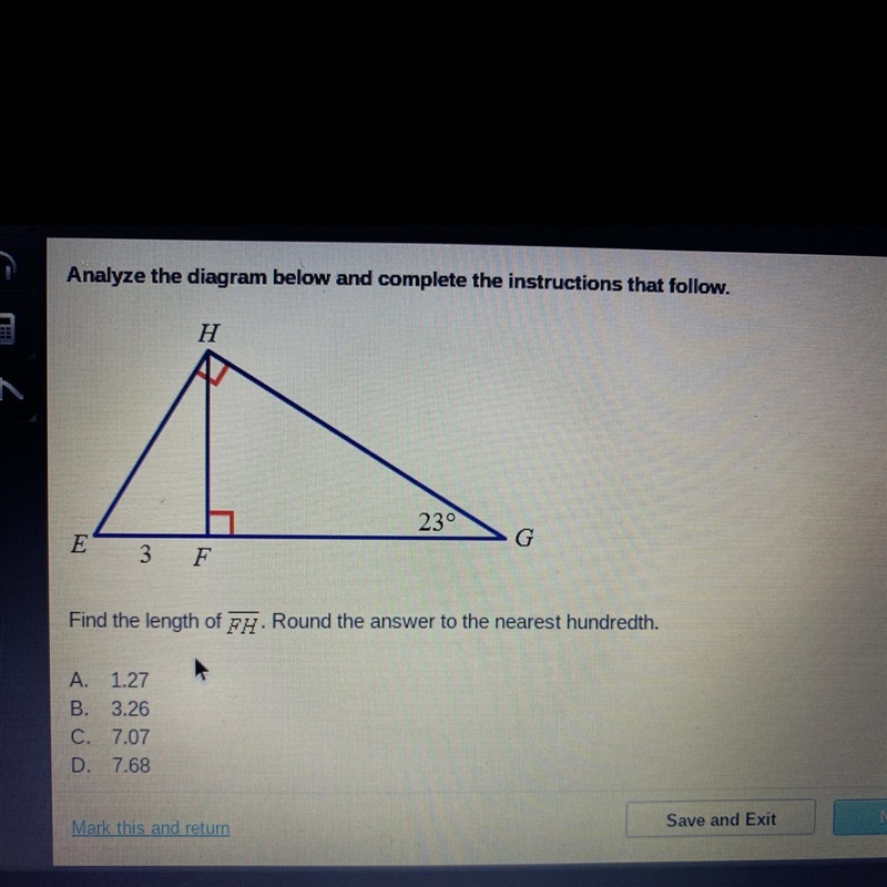 Find the length of FH. Round the answer to the nearest hundredth-example-1