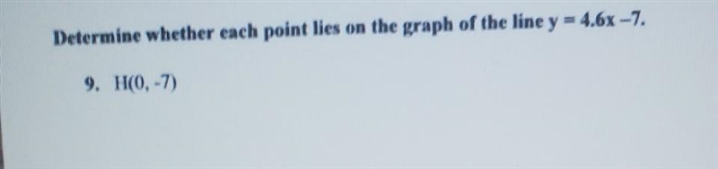 HELP!! please explain how you got the answer too. Determine whether cach point lies-example-1