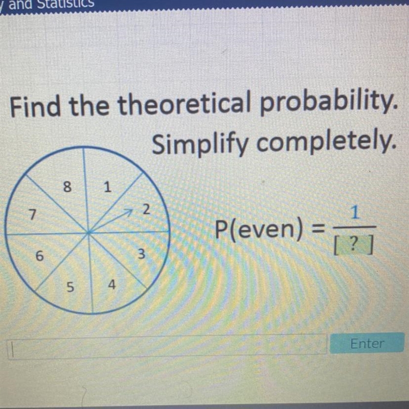 Find the theoretical probability. Simplify completely.-example-1