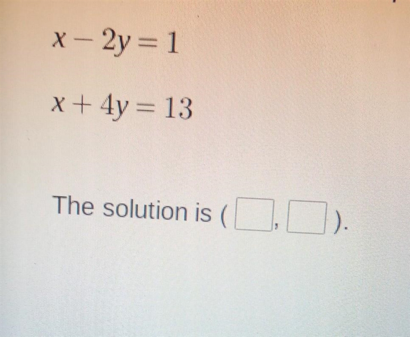 PLEASE HEEELLLPP MEEE!!! MATH!!! Solve the system of linear equations by subtraction-example-1