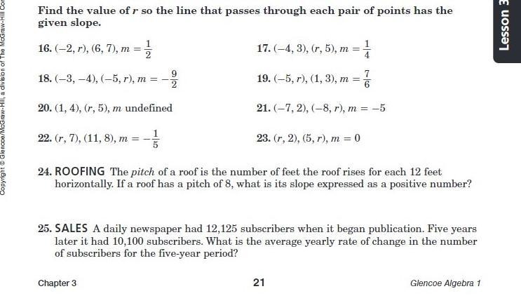 What is the value of r for 19 and 20?-example-1