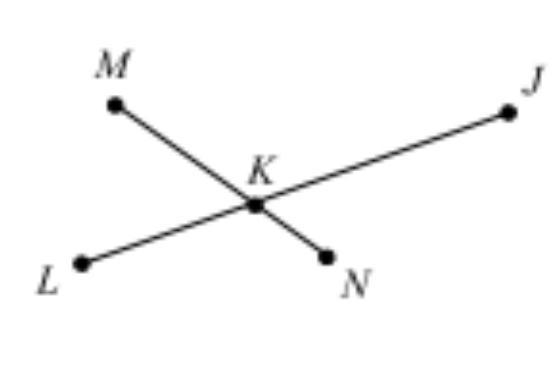 9. If LK MK, LK = 7x - 10, KN = x + 3, MN = 9x - 11, and KJ = 28, find LJ.-example-1