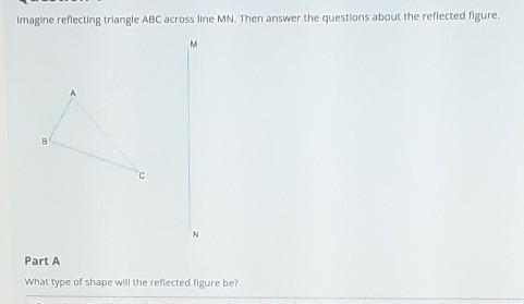 imagine reflecting triangle ABC across line MN. Then answer the questions about the-example-1