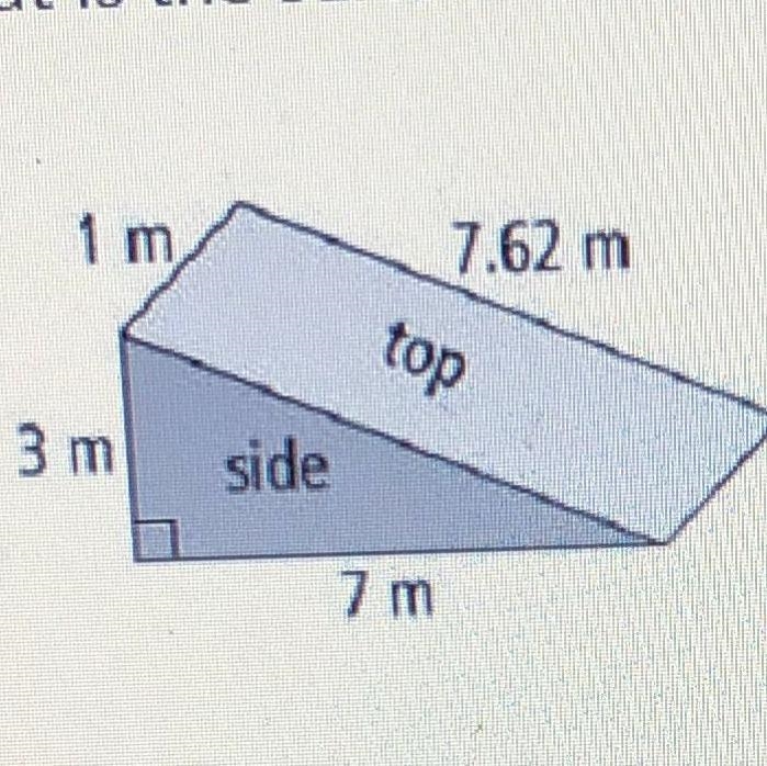 What is the surface area of the 3-D object shown below?-example-1