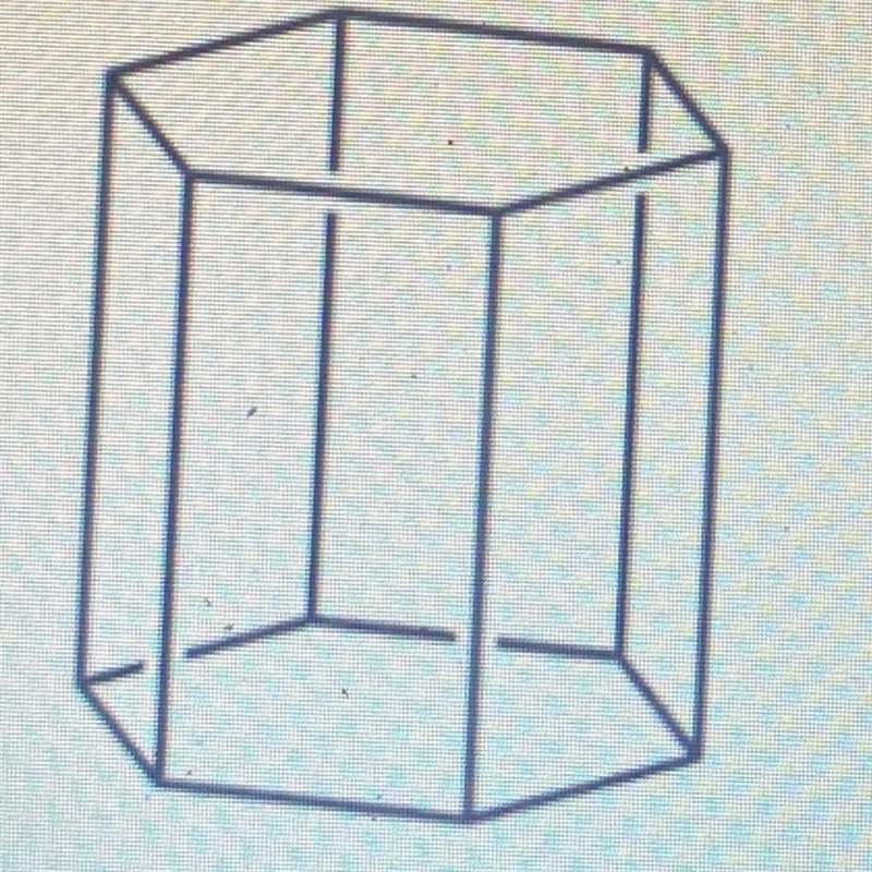 The figure below shows a hexagonal prism. Imagine a cross-section of the prism formed-example-1