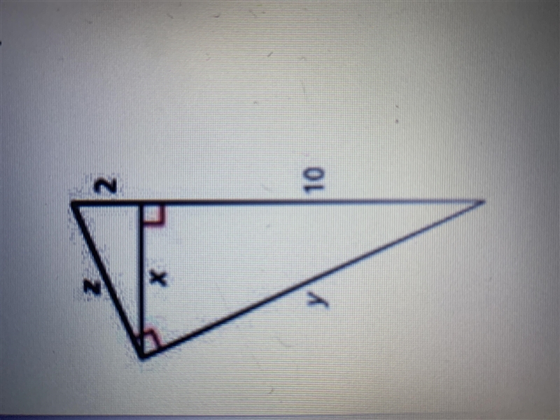 Can anybody help with this answer?? Use the geometric mean or Pythagorean theorem-example-1