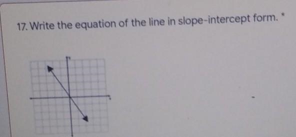 Whats the slope intercept form​-example-1