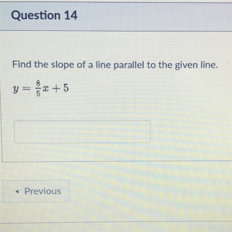 Find the slope of a line parallel to the given line.-example-1