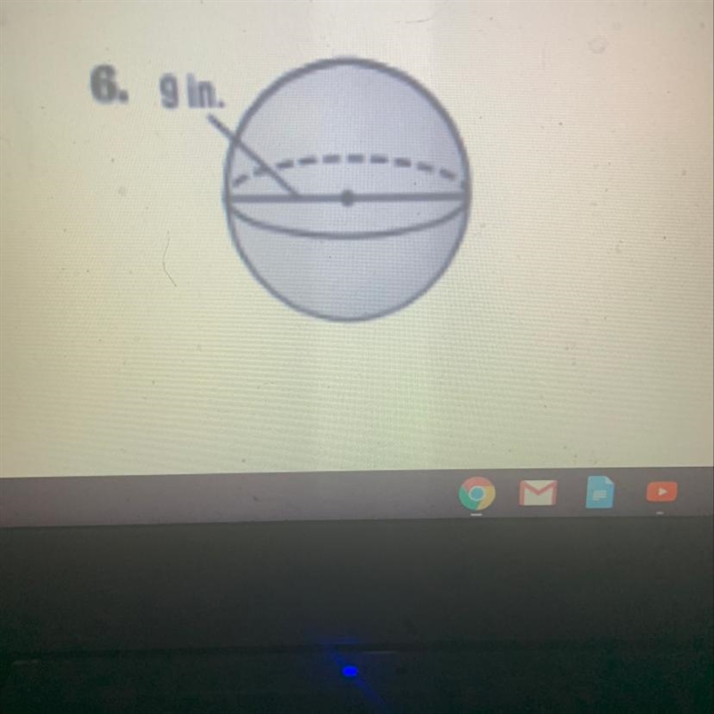 Find the volume of the sphere. Use 3.14 for it. Round to the tenths if necessary. Don-example-1