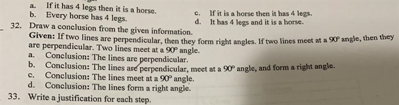 Draw a conclusion from the given information. look at picture... Thanks! Please help-example-1