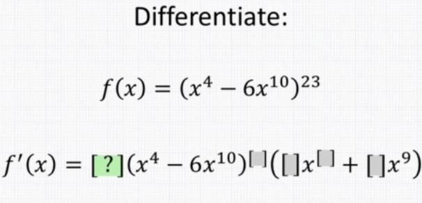 Simply Find the derivative. I would do it, but I don't want to. lol Differentiate-example-1