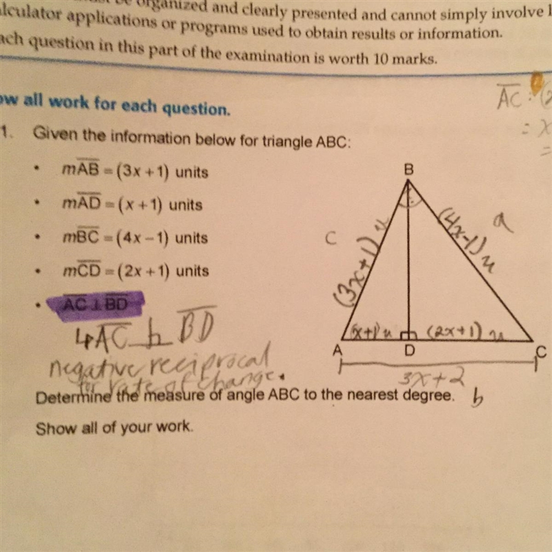 Determine the measure of angle ABC to the nearest degree-example-1