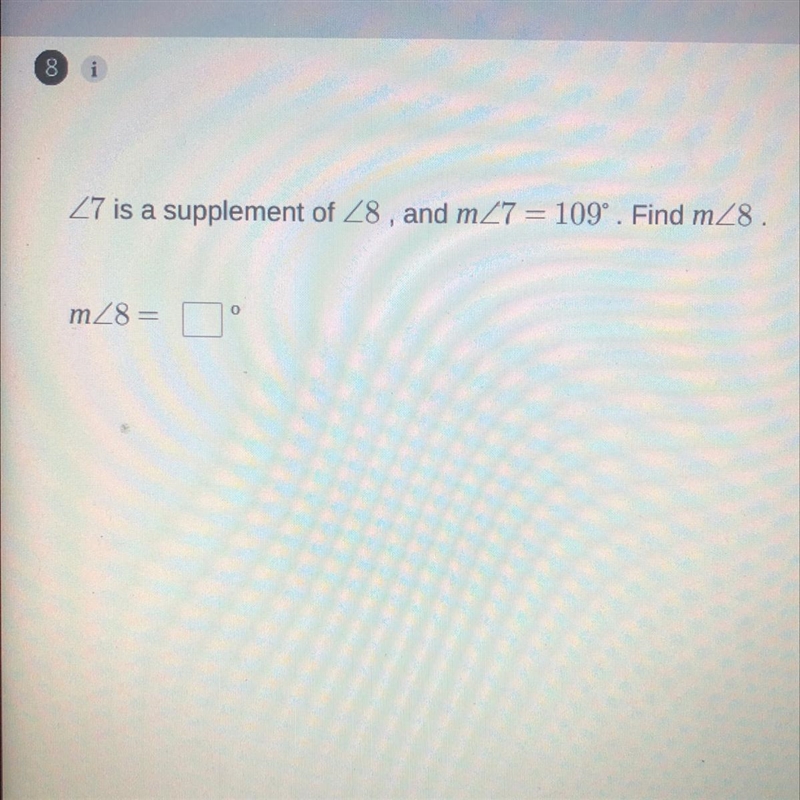 27 is a supplement of Z8, and m27 = 109°. Find m28. m28=-example-1