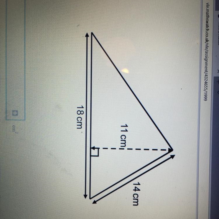 Calculate the area of this triangle-example-1