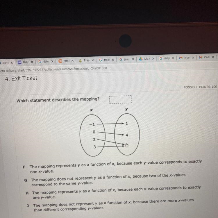 Which statement describes the mapping?-example-1