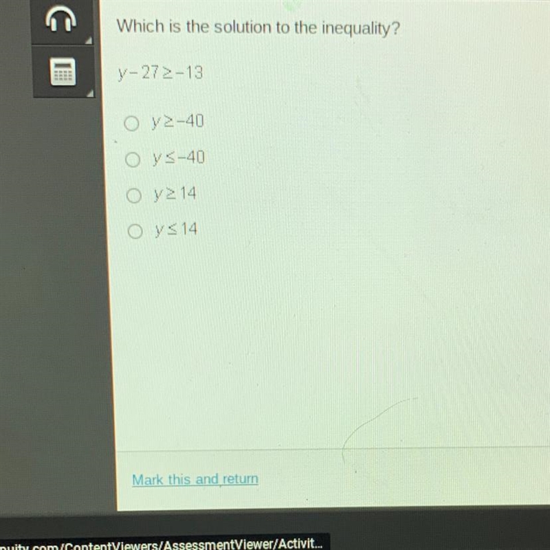 Which is the solution to the inequality?-example-1