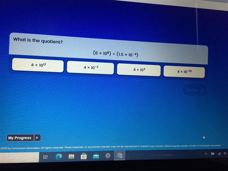 (6 x 10^8) divide (1.5 x 10^-4)-example-1