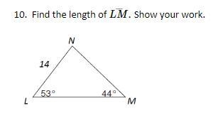 Find the length of LM. Show your work.-example-1