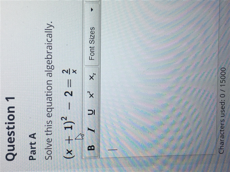 Solve this equation Algebraically-example-1