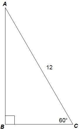 Right triangle ABC is shown. Which statement is correct? A) The length of side AB-example-1