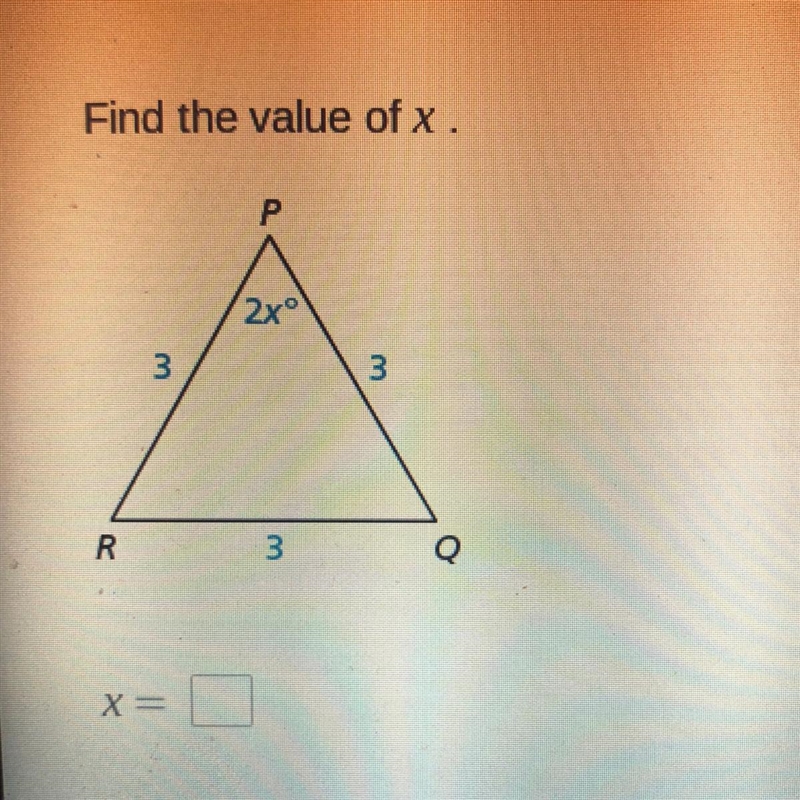 Help! Find the value of x.-example-1