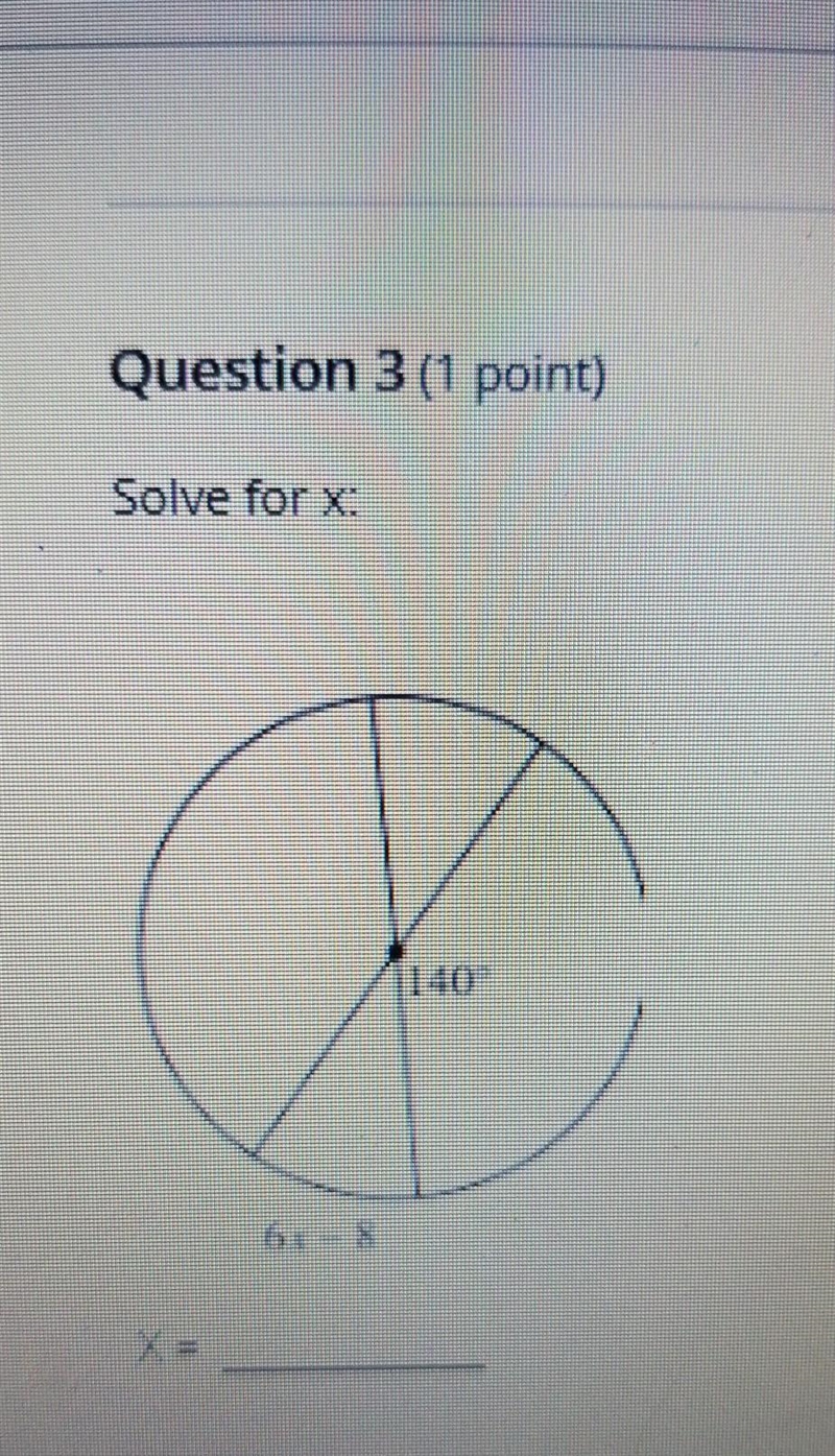 Solve for x: 6x-8, the photo is blurry ​-example-1