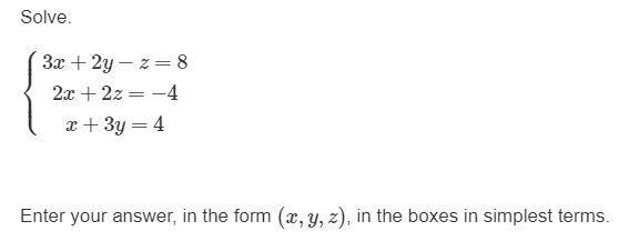 Please help, Solve Systems of Linear Equations-example-1