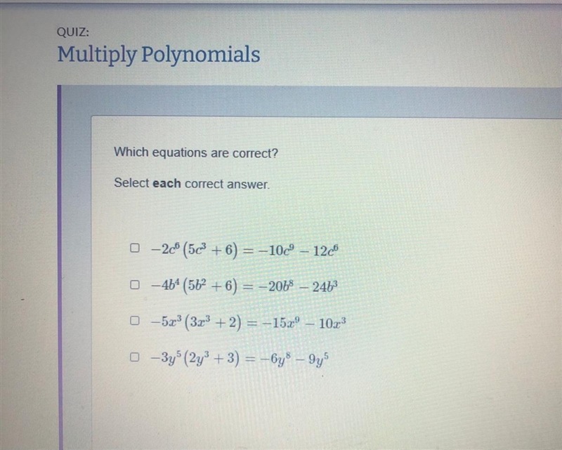 Which equations are correct?-example-1