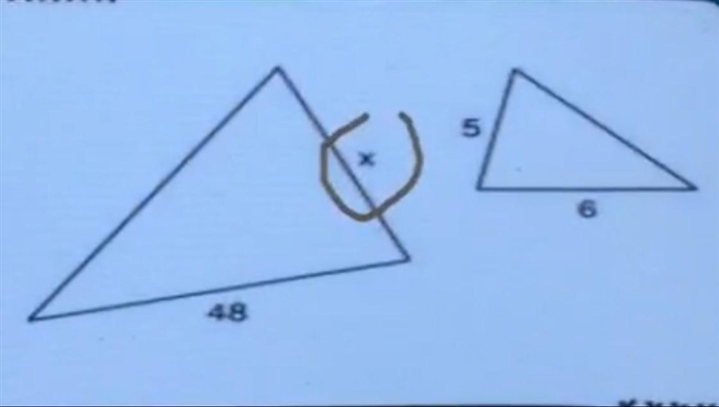 I need to find the x pls help and show work-example-1