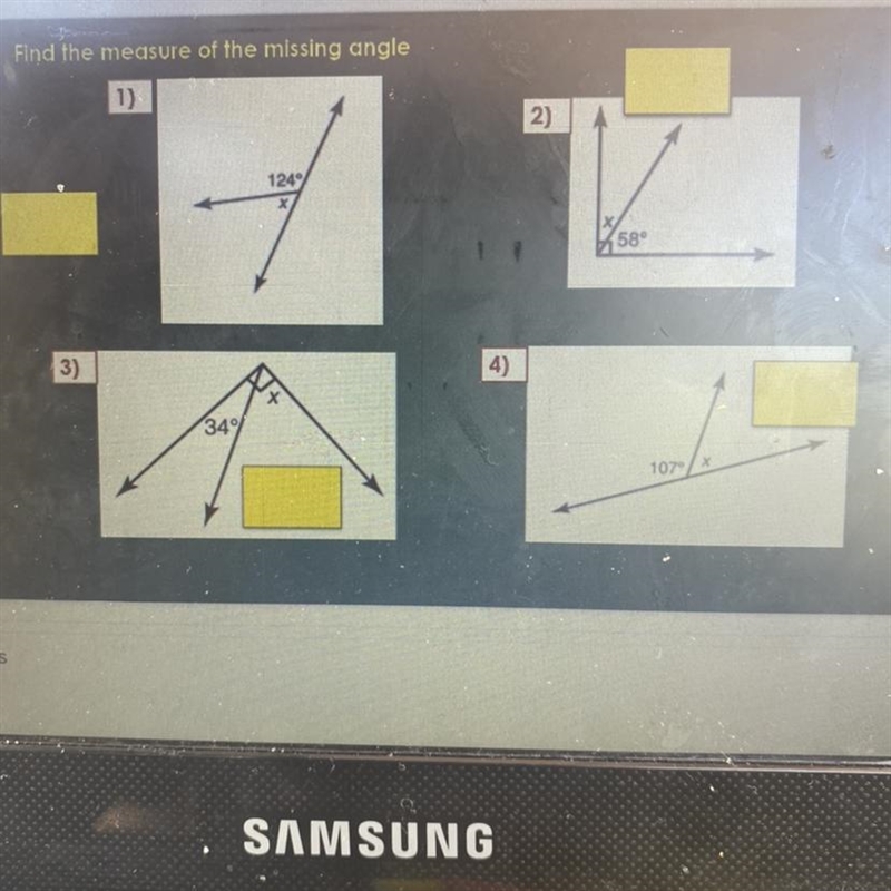 Can someone help me? “Fond the measure of the missing angle” pleaseee-example-1