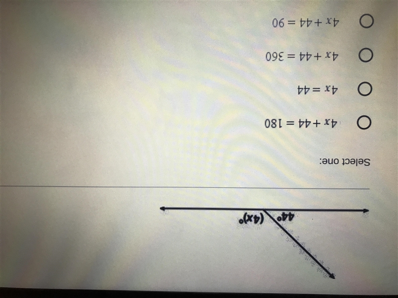 What answer is correct? Which equation represents the relationship between the angles-example-1