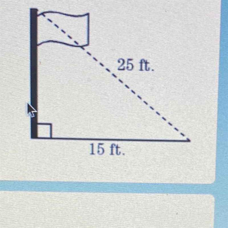 (THIS IS A TEST I NEED HELP) A flagpole casts a shadow that is 15 feet long. How tall-example-1