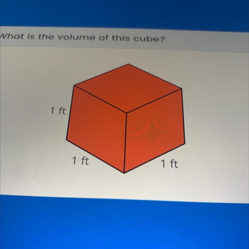 SUPER EASY PLEASE HELP What is the volume of this cube-example-1