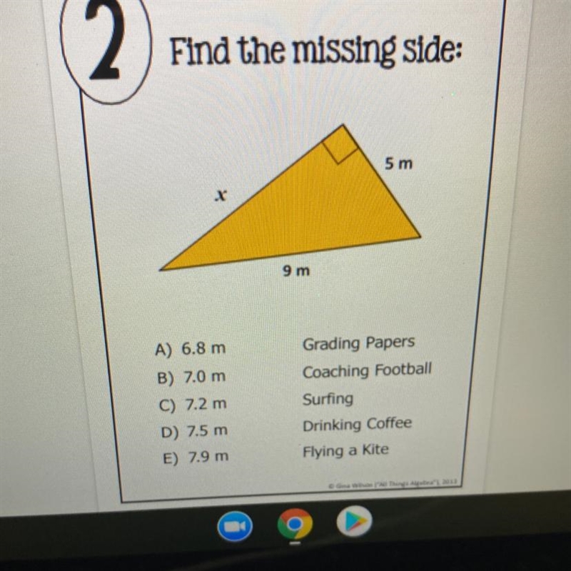 Find the missing side: Which is the right one-example-1