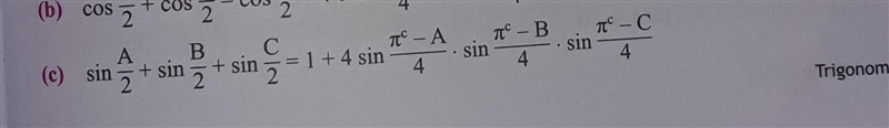 If A, B ,C are the angles of a triangle then, Please help me to prove this!​-example-1