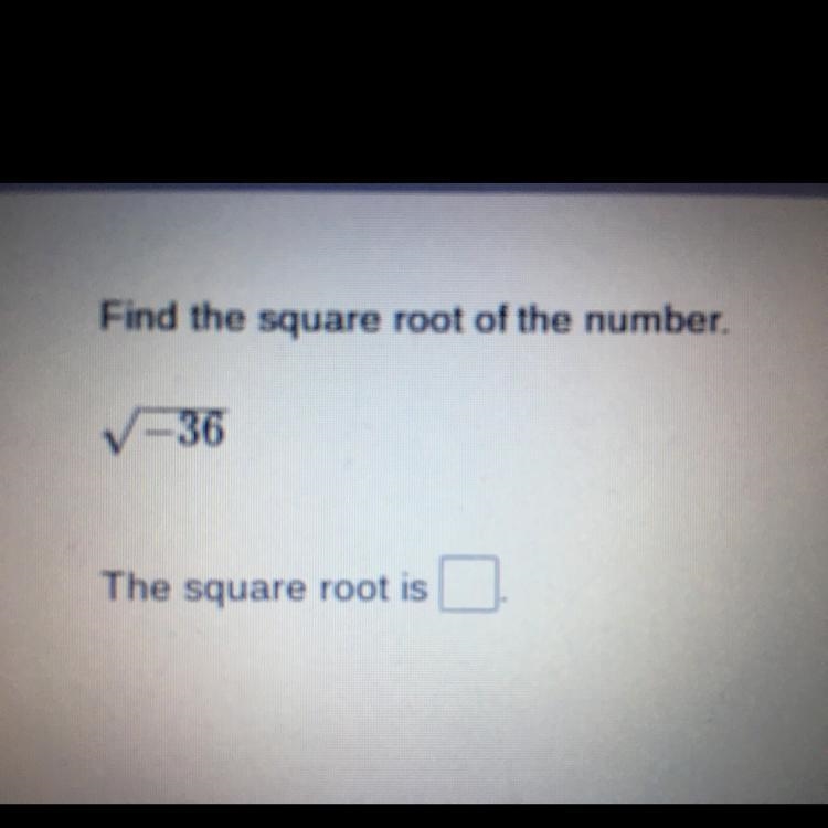 Find the square root of the number. V=36 The square root is-example-1